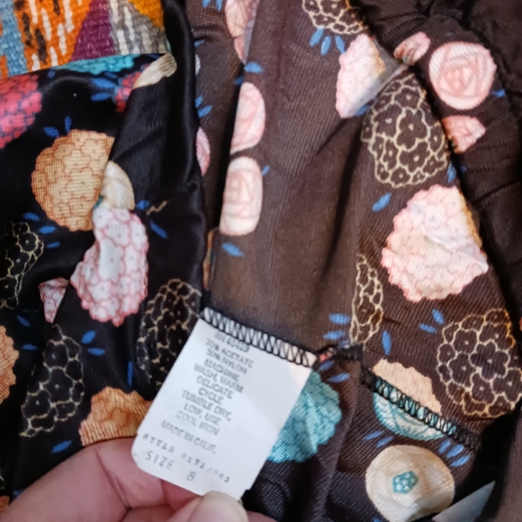 Vintage 1970's 2 piece lounge set pant with cape - Picture 11 of 12